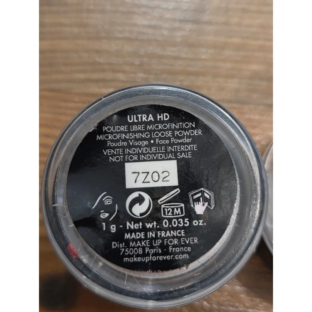 Make Up For Ever Ultra HD Microfinishing Loose Powder 2x 1g Travel Size Mini Set